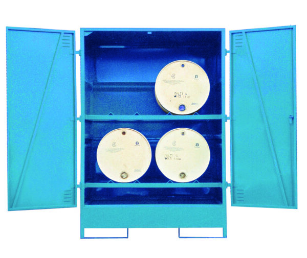 Fully Enclosed Drum Storage - Horizontal - 4 Drum