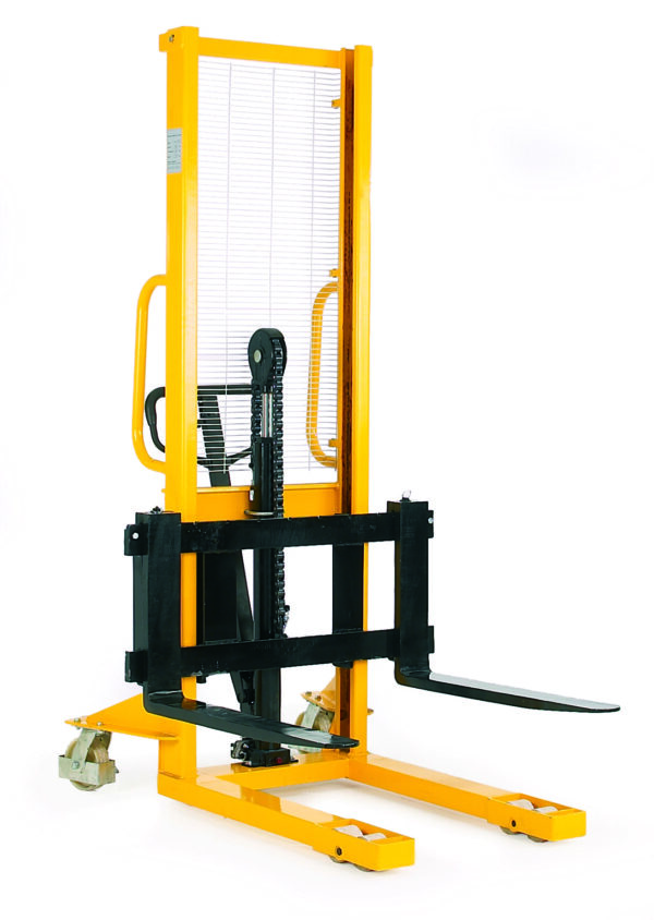 Hydraulic Stackers - Fork Type - Adjustable - 1000kg Capacity - 1600mm Lift Height