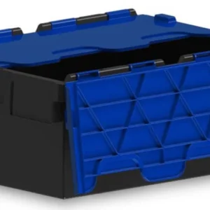 Attached Lid Containers with Coloured Lids