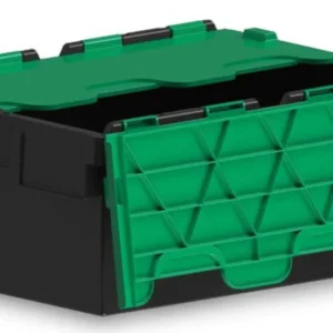 Attached Lid Containers with Coloured Lids