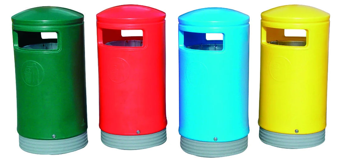 Hooded Top Litter Bins - Fixing Plate & 4 Fixing Bolts