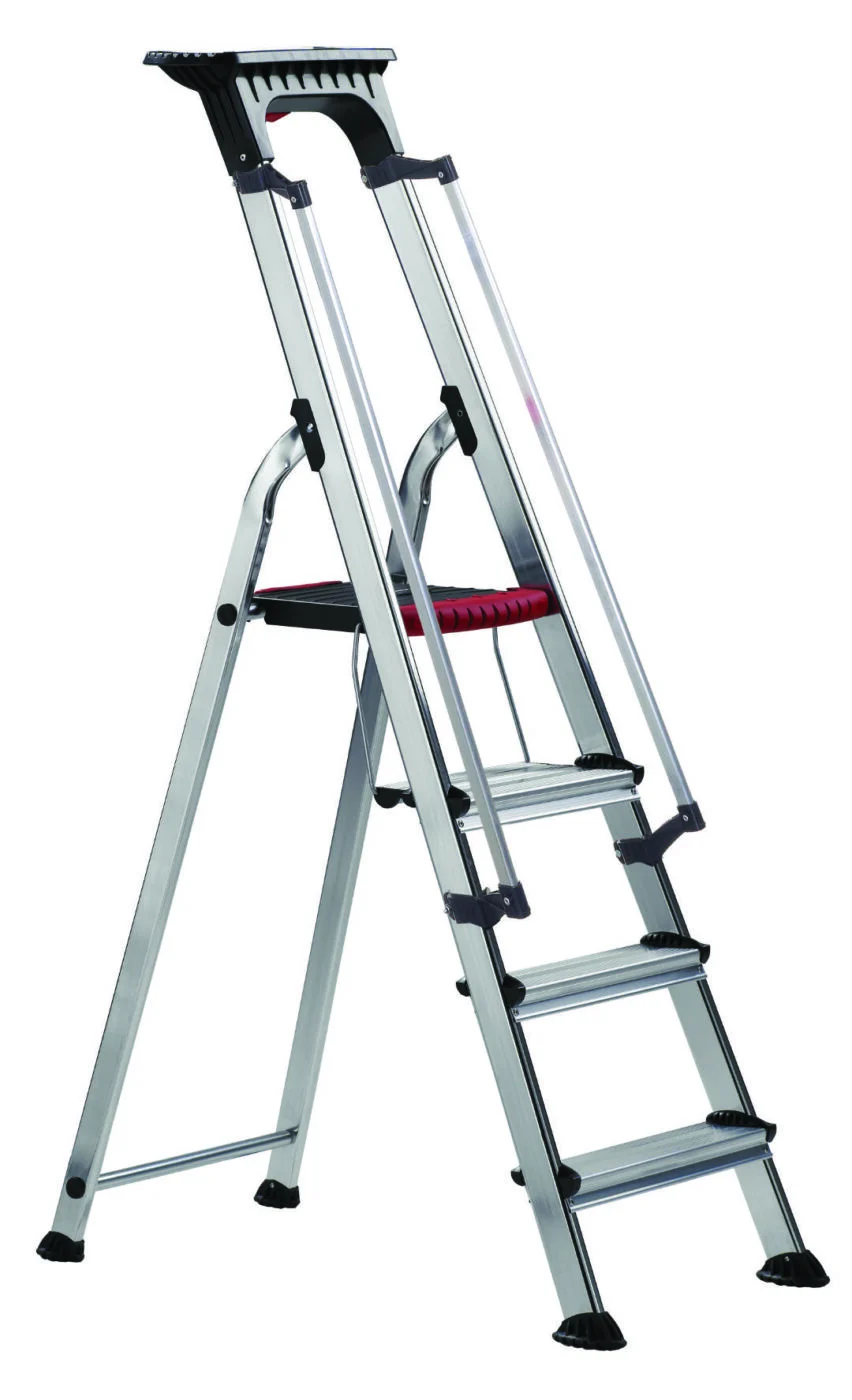 Double Decker Aluminium Stepladder with Handrails