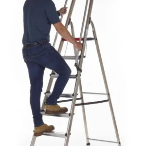 Double Decker Aluminium Stepladder with Handrails