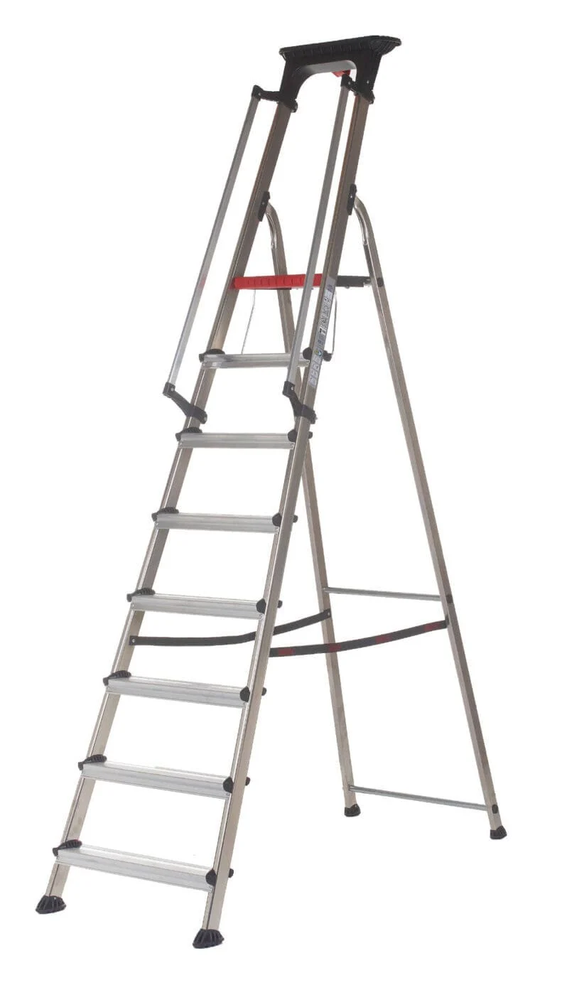 Double Decker Aluminium Stepladder with Handrails