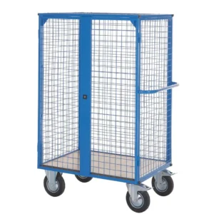 Heavy Duty Distribution Trucks with Veneer Shelves - With Lockable Doors