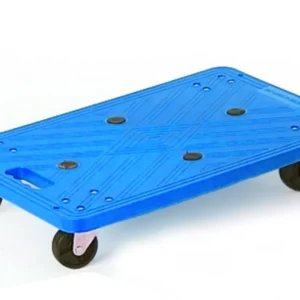Mini Plastic Platform Dolly - Blue