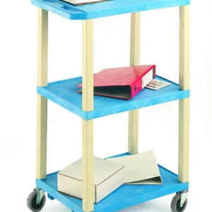 Service Trolley with Coloured Shelves