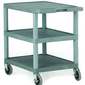 Proplaz Superstrength Grey Shelf Trolley - 3 Shelves