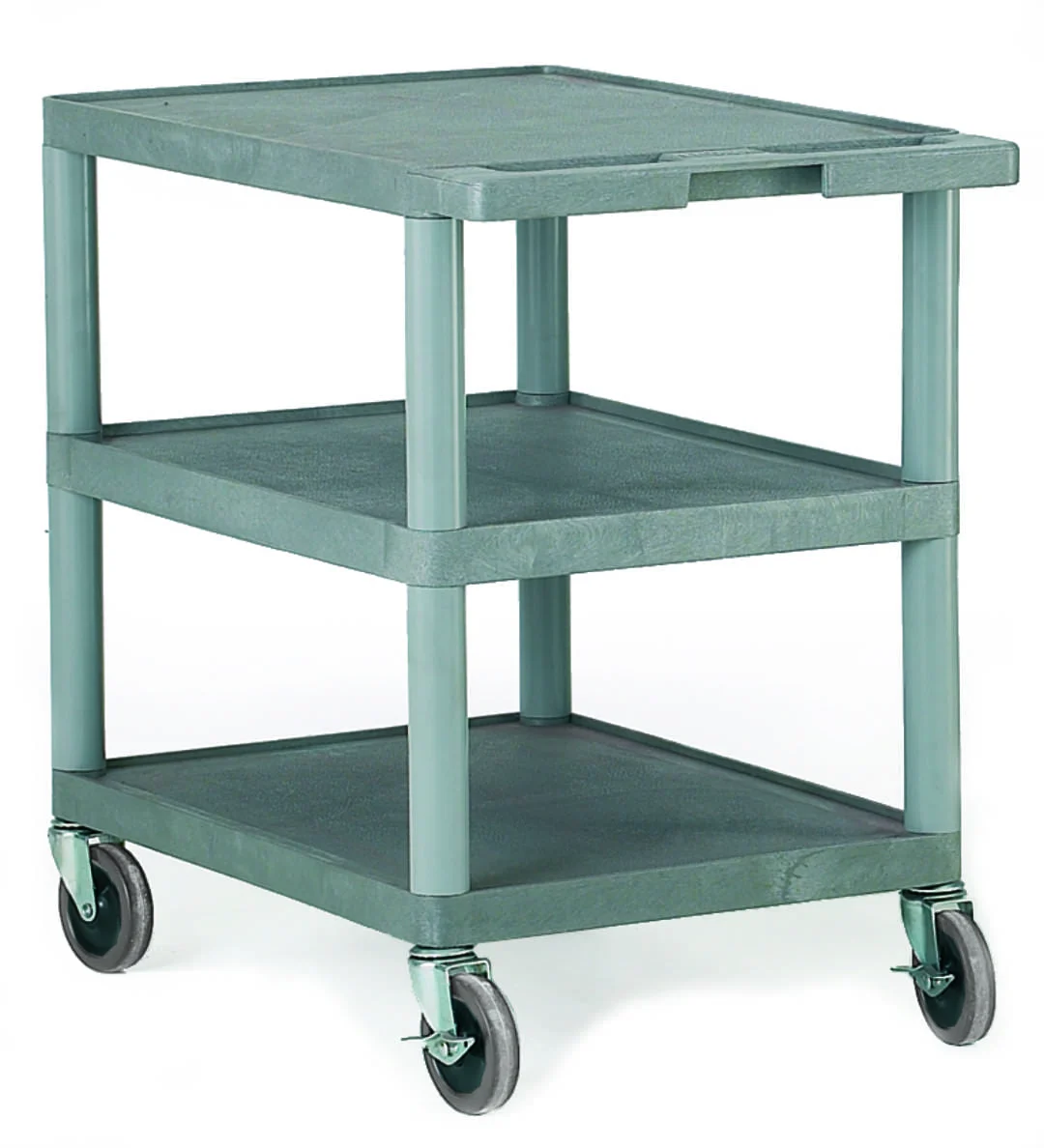 Proplaz Superstrength Grey Shelf Trolley - 3 Shelves