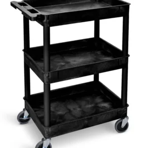Proplaz Superstrength Plastic Multi-Purpose Trolleys - 3 Storage Trays