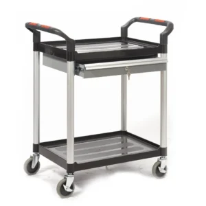 Proplaz Shelf Trolley - Lockable Steel Drawer