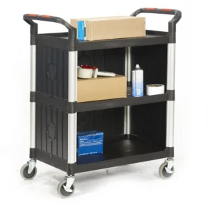 Proplaz Shelf Trolley - 3 Shelves with Plastic Sides