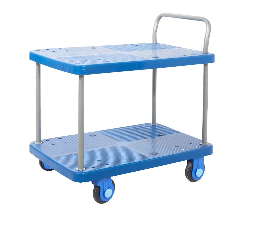 Proplaz Super Silent Platform & Shelf Trolley - 2 Tier