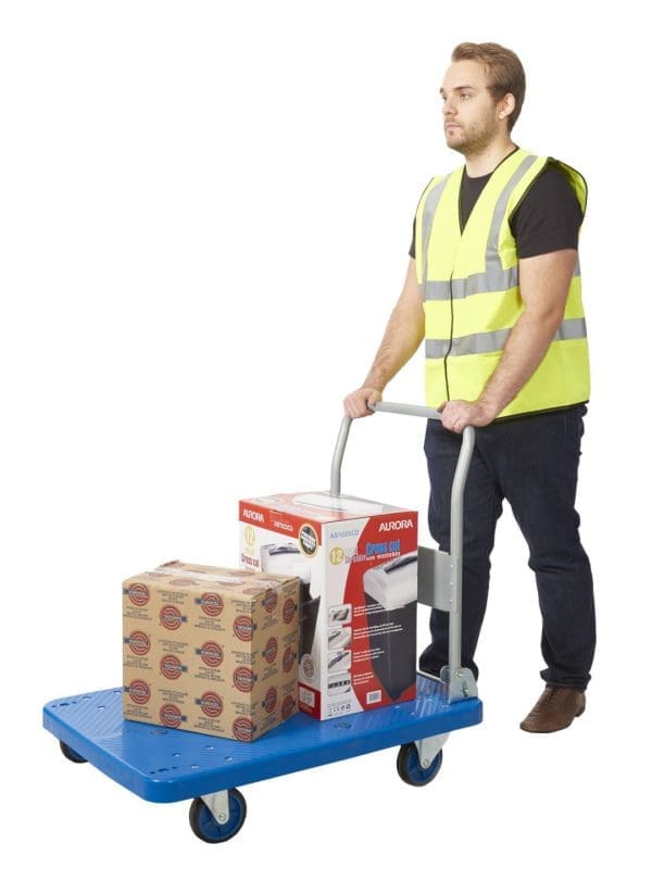 Proplaz Blue Platform Trolley - Large