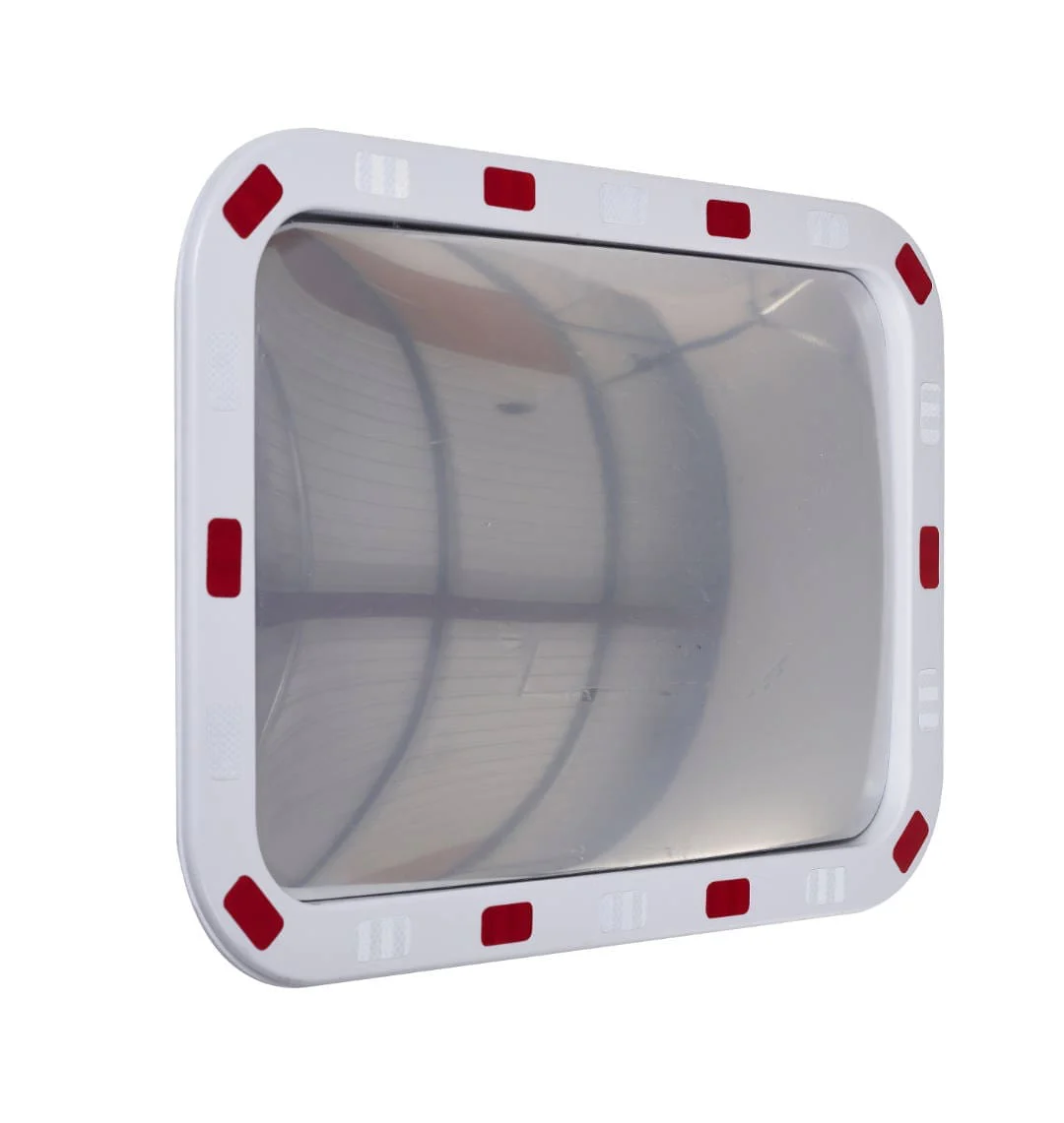 Rectangular Traffic Mirrors with Reflective Edges