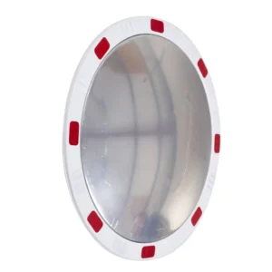 Circular Traffic Mirrors with Reflective Edges