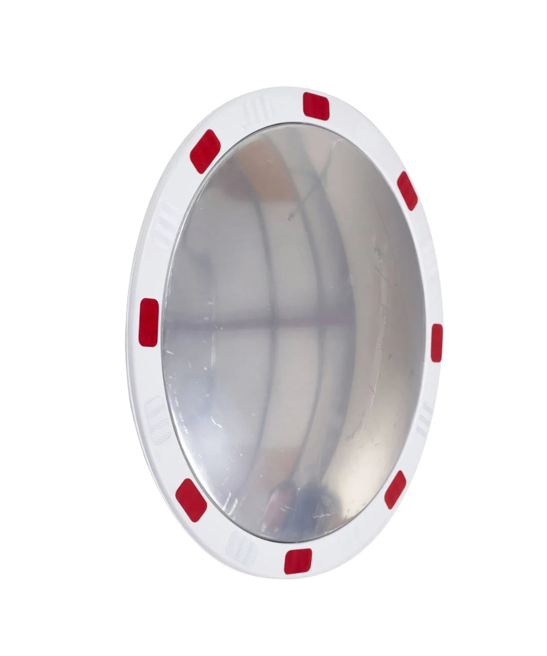 Circular Traffic Mirrors with Reflective Edges