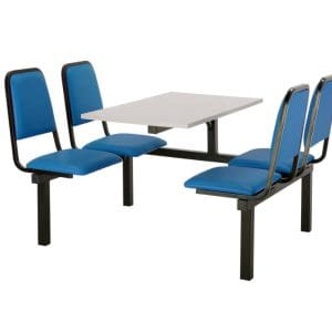 Canteen Tables with Upholstered Seats