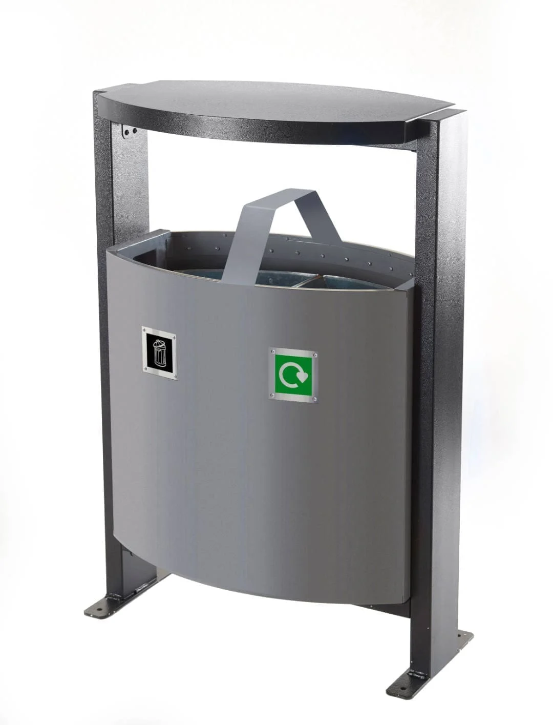 Outdoor 2 Compartment Bin