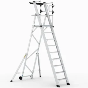 Climb-It Large Platform Folding Steps with Safety Gates