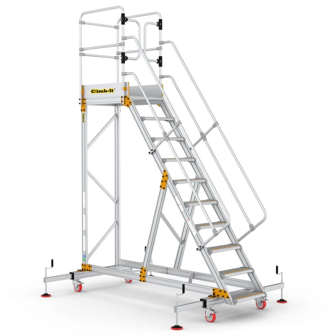Climb-It Extra Large Platform Safety Steps with Adjustable Stabilisers