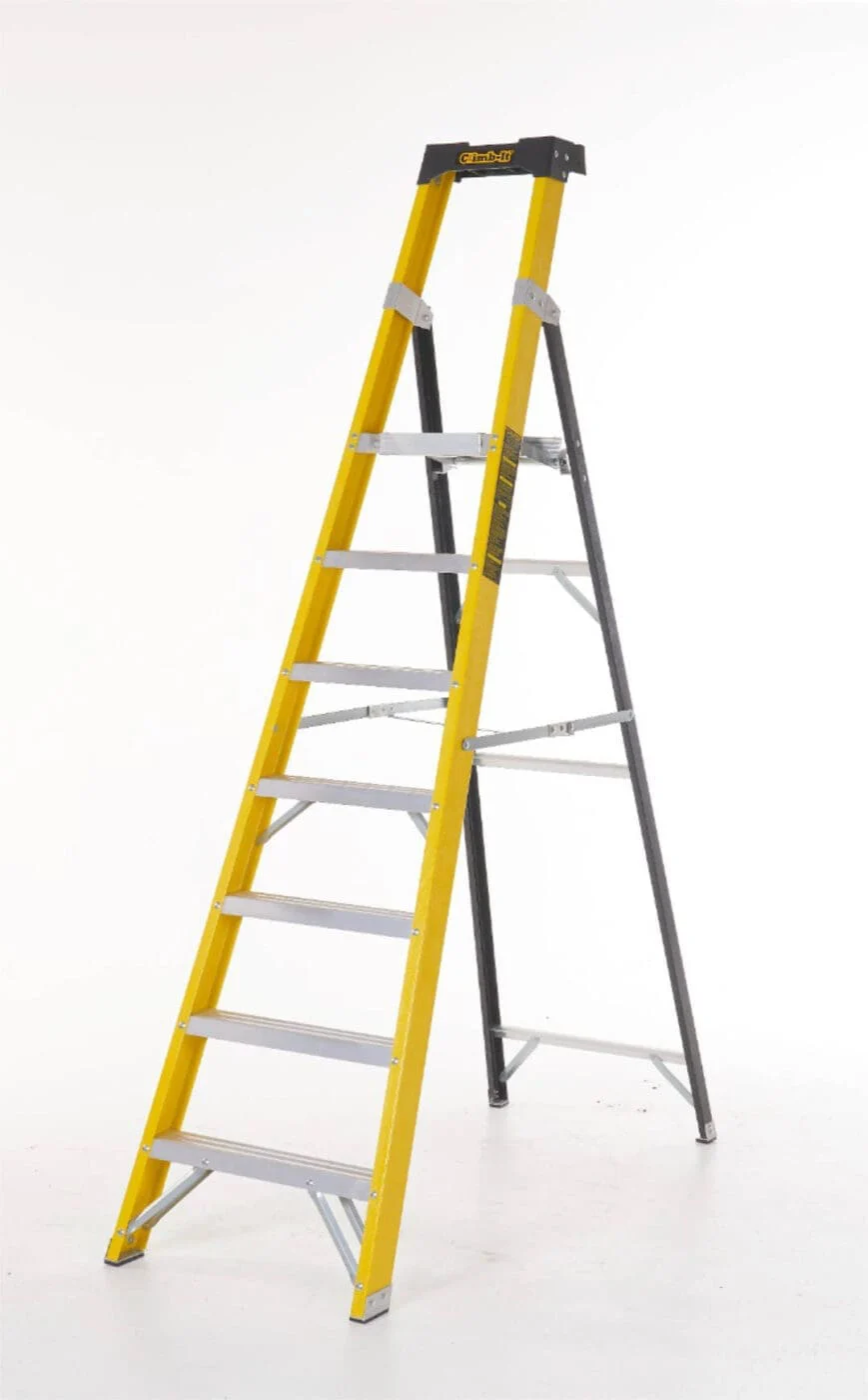 Climb-It Glass Fibre Platform Stepladders