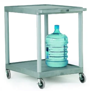 Proplaz Superstrength Grey Shelf Trolley - 2 Shelves