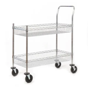 Chrome Plated Wire Tray Trolley