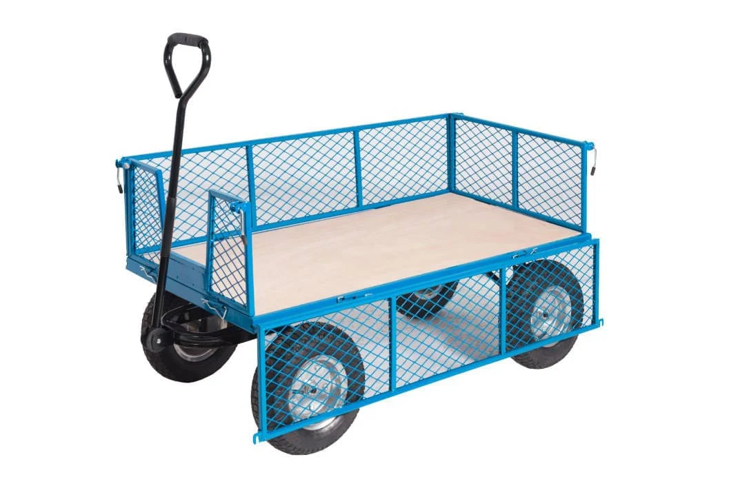 General Purpose Trucks with Mesh Sides & Plywood Base